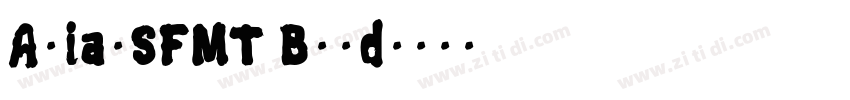 ArialSFMT Bold字体转换